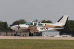 N977V @ KOSH - Beech C55