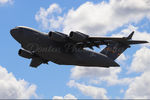 07-7189 @ KPGD - The C-17 Globemaster III departs Runway 4 at Punta Gorda Airport to take the US Special Operations Command Para-Commandos up for the opening ceremonies of the Florida International Air Show - by James Donten