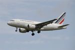 F-GUGI @ LFPG - Airbus A318-111, Short approach rwy 26L, Roissy Charles De Gaulle airport (LFPG-CDG) - by Yves-Q