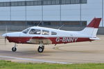 G-BNNY @ EGSH - Leaving Norwich. - by keithnewsome