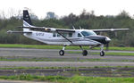 G-SYLV @ EGFH - Visiting Grand Caravan aircraft returning from dropping skydivers over the Northern PLA. - by Roger Winser