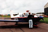 G-NITA @ EGTC - Pre-flighting G-NITA at Cranfield Airport, Bedfordshire, UK - by Graham Hanson