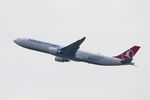 TC-LNF @ LFPG - Airbus A330-303, Climbing from rwy 08L, Roissy Charles De Gaulle airport (LFPG-CDG) - by Yves-Q