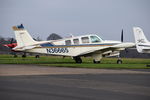 N36665 @ EGTF - Beech A36 Bonanza at Fairoaks. - by moxy