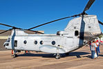 154036 @ KEFD - 154036   Boeing Vertol CH-46E Sea Knight [2387] (United States Marine Corp) Houston-Ellington Field~N 15/10/2011 - by Ray Barber