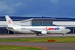 OM-SDA @ EGPE - OM-SDA   Boeing 737-476 [24438] (SAM Air) Inverness (Dalcross)~G 03/09/2013 - by Ray Barber