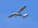 G-ARYK @ EGFH - Resident Skyhawk overhead. - by Roger Winser