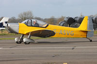 G-ASVG @ EGTU - Taxying in after arrival at Dunkeswell - by Brian T Richards