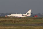 L1-01 @ LFRB - Dassault Falcon 2000EX, Taxiing, Brest-Bretagne airport (LFRB-BES) - by Yves-Q