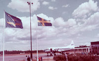 OH-LRB @ JKG - Linjeflyg att Jönköping airport about 1960. - by Ultraförlaget AB