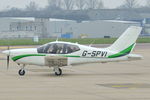 G-SPVI @ EGSH - Leaving Norwich. - by keithnewsome