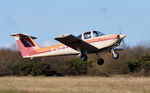 G-GTHM @ EGFH - Resident aircraft touch and go Runway 04. - by Roger Winser