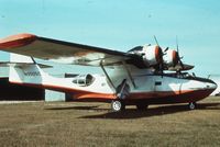 N9505C - Two PBY5As, this one and N31235, were used as retardant and water bombers on a 72,500 acre wildfire in the Upper Peninsula of Michigan in the late summer of 1976. I was the assistant fire boss for the state on the fire and believe they came from Alaska - by Greg Lusk