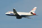 G-EUPC @ LFBO - Airbus A319-131, Climbing from rwy 32R, Toulouse Blagnac Airport (LFBO-TLS) - by Yves-Q