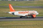 G-EZEW @ LFBO - Airbus A319-111, Reverse thrust landing rwy 14R, Toulouse-Blagnac Airport (LFBO-TLS) - by Yves-Q