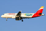 EC-ILS @ LOWW - Iberia Airbus A320 Descubre Puerto Rico - Te mereces el paraiso sticker - by Thomas Ramgraber