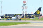 D-AEWM @ EGSH - Parked at Norwich with new colour scheme. - by keithnewsome