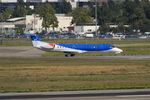 G-RJXF @ LFBO - Embraer EMB-145EP, Lining up rwy 14L, Toulouse-Blagnac airport (LFBO-TLS) - by Yves-Q