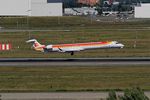 EC-LOJ @ LFBO - Bombardier CRJ-1000ER, Landing rwy 14R, Toulouse-Blagnac Airport (LFBO-TLS) - by Yves-Q