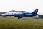 G-MAJZ @ EGNJ - Jetstream departing Humberside Airport on Runway 20 - by Gareth Alan Watcham