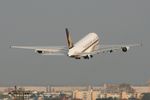 9V-SKQ @ LFBO - Airbus A380-841, Take off rwy 14R, Toulouse Blagnac Airport (LFBO-TLS) - by Yves-Q