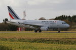 F-GUGG @ LFRB - Airbus A318-111, Taxiing rwy 25L, Brest-Bretagne airport (LFRB-BES) - by Yves-Q