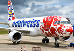 HB-JLT @ EGSH - On Stand After Respray Into New Special Scheme, With New Operator Edelweiss Air. - by Josh Knights