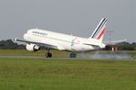 F-HBNC @ LFRB - Airbus A320-214, Landing rwy 25L, Brest-Bretagne airport (LFRB-BES) - by Yves-Q