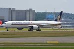 9V-SWR @ LSZH - Singapore B773 during its take-off run - by FerryPNL