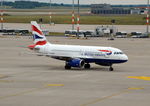G-EUOF @ EDDB - Airbus A319-131 arriving Berlin Brandenburg from London Heathrow at Gate C1. - by moxy