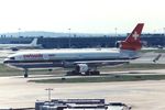 HB-IWE @ EGLL - At London Heathrow, circa 1991. - by kenvidkid