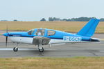 G-BSCN @ EGSH - Arriving at Norwich. - by keithnewsome