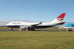 G-CIVB @ EGBP - G-CIVB Boeing 747-400 wearing BA 'Negus' livery at Kemble - by PhilR