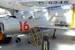 16 RED - Mikoyan i Gurevich MiG-15UTI MIDGET at the Technikmuseum Hugo Junkers, Dessau