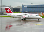 HB-IXF @ EGCC - Swiss 1992 BAe 146-200 HB-IXF MAN - by PhilR