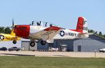 N488JF @ KOSH - Beech T-34A - by Mark Pasqualino