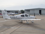 G-FELC @ EGJB - On the west parking at Guernsey