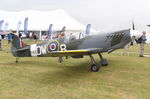 G-CEFC @ EGHP - Supermarine Aircraft Spitfire Mk.26 at Popham. - by moxy