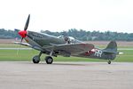 G-PBIX @ EGSU - RW382 (G-PBIX) 1945 VS Spitfire LFXVIe BoB Display Duxford - by PhilR