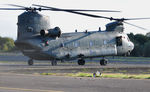 ZA682 @ EGFH - RAF Chinook HC.6A about to depart.