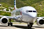 N987AN @ STT - American 738, N987AN arriving from MIA. - by Mark Kalfas