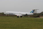 D-AOLG @ LFRB - Fokker 100, Landing rwy 25L, Brest-Bretagne airport (LFRB-BES) - by Yves-Q
