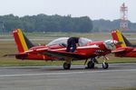ST-36 @ EBBL - SIAI-Marchetti SF.260M of the FAeB (Belgian Air Force) 'Diables Rouges / Red Devils' aerobatic team at the 2022 Sanicole Spottersday at Kleine Brogel air base - by Ingo Warnecke