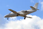 F-HMXL @ LFBD - Cessna 550 Citation II, On final rwy 23, Bordeaux Mérignac airport (LFBD-BOD - by Yves-Q