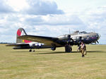 F-AZDX @ EGSU - 44-8846 (F-AZDX) 1945 Boeing B-17G Flying Fortress 'Pink Lady' - by PhilR