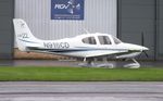 N916CD @ EGBJ - N916CD at Gloucestershire Airport. - by andrew1953