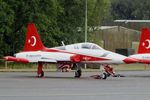 71-3058 @ EBBL - Northrop (Canadair) NF-5A Freedom Fighter of the Türk Hava Kuvvetleri (Turkish air force) display team 'Türk Yildizlari / Turkish Stars' at the 2022 Sanicole Spottersday at Kleine Brogel air base - by Ingo Warnecke