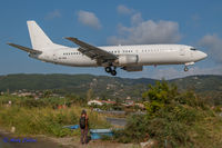 9H-AMW @ JSI - Landing at Skiathos. - by Andy Collins