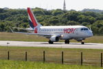 F-HBXG @ LFRB - Embraer 170ST, Take off run rwy 07R, Brest-Bretagne airport (LFRB-BES) - by Yves-Q