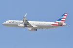 N117AN @ KLAX - American Airbus A321-231, N117AN departing 25R LAX - by Mark Kalfas